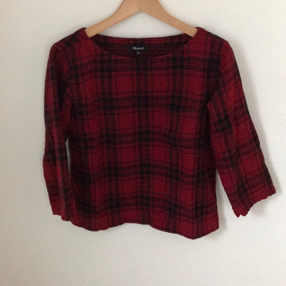 Madewell flannel top